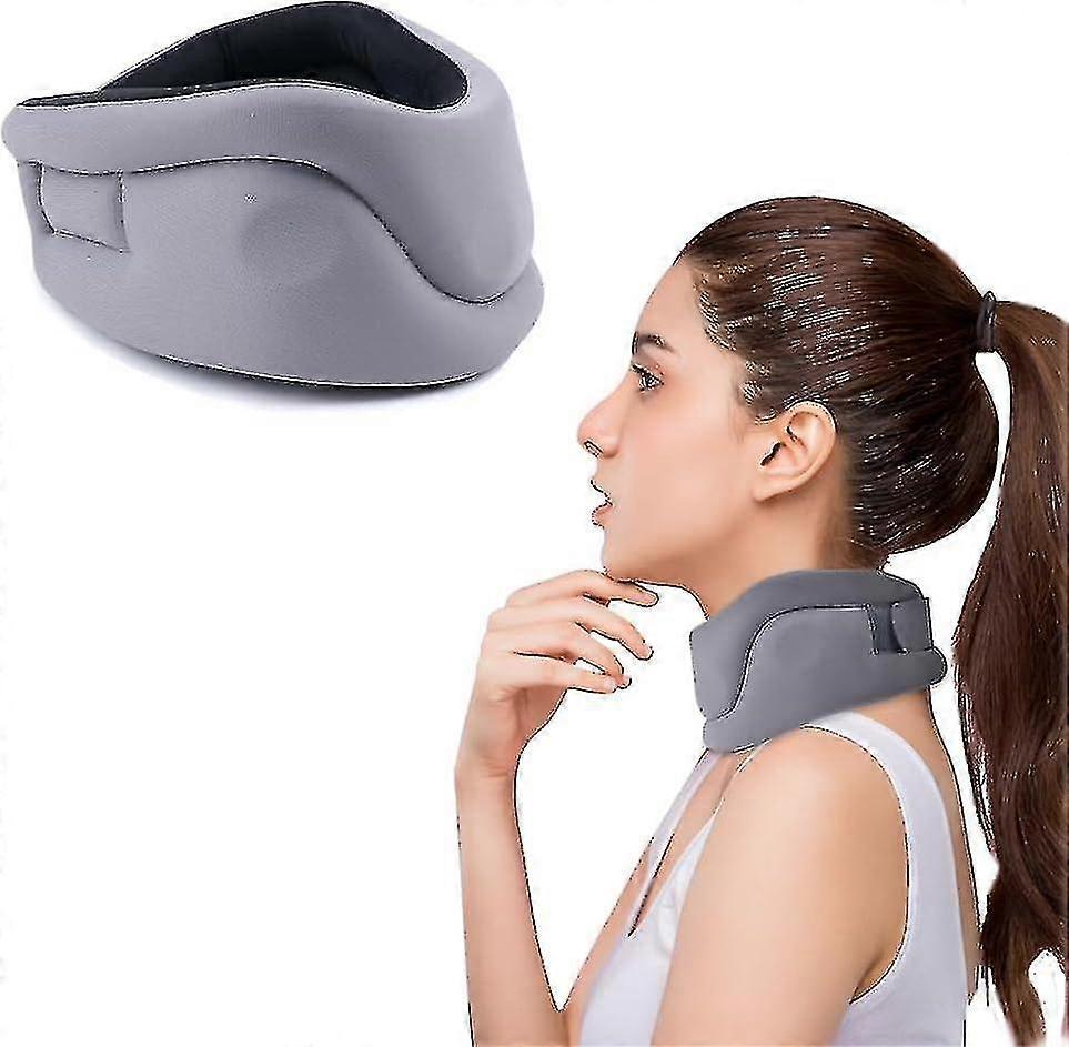 睡眠用ネックブレース 頸椎カラーリリーフネックの痛みとネックサポートソフトフォームラップは、頸椎圧の緩和のために椎骨を安定させます