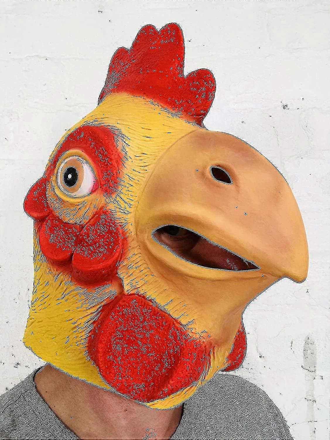 パーティーやハロウィンのための面白いオンドリチキンマスク - 動物のコスチューム