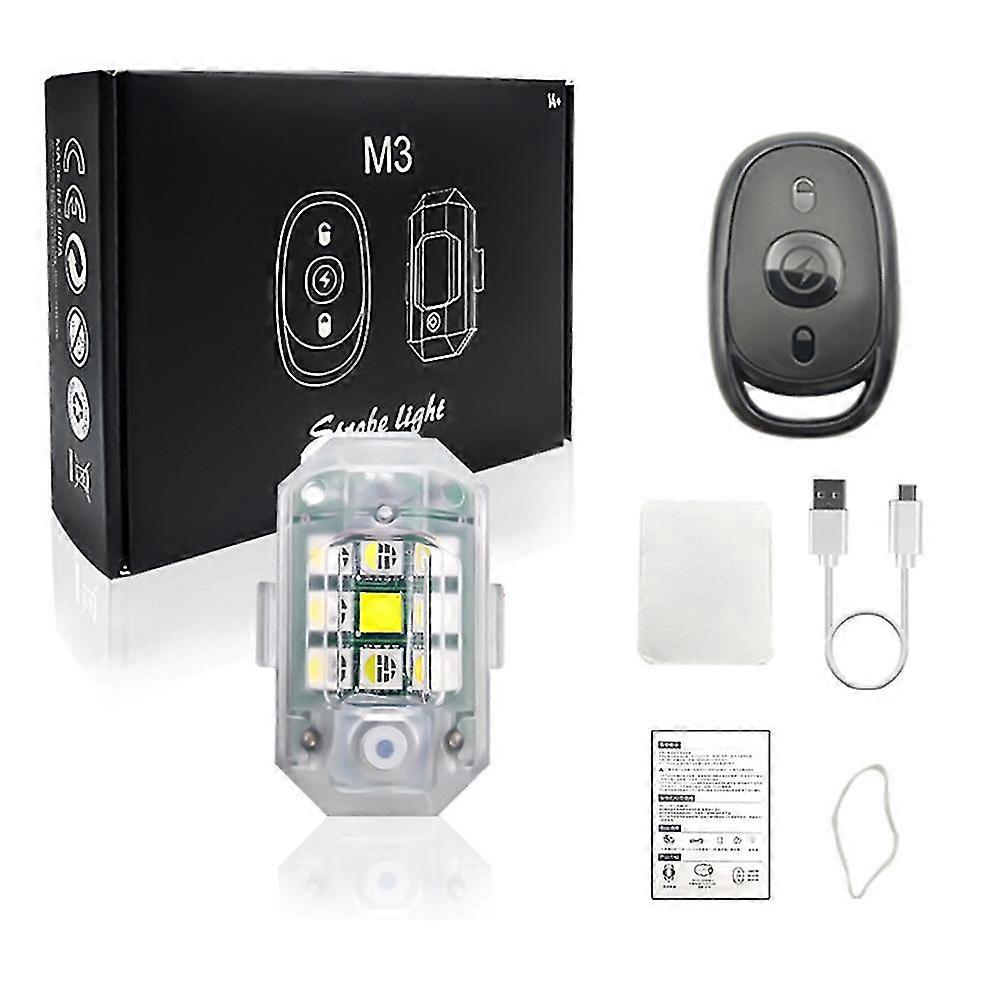Rgb Led Avion Stroboscopique Lumières Moto Lumières Led Position Flash Sans Fil