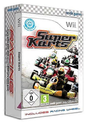 Super Karts Bundle with Racing Wheel - Nintendo Wii - PAL - New & Sealed