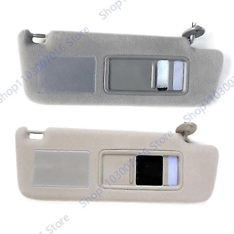 High qualitySun Visor With Lamp Gray Beige For Toyota Land Cruiser J12 2002-2006 2007 2008 2009 74310-6A020 Panel With Makeup Mirror