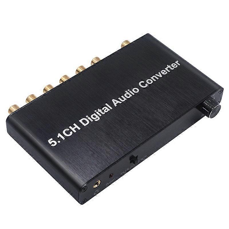 5.1Ch Digital Audio Converter Decoder Spdif Coaxial To Rca Dts Ac3 Hdtv For Amplifier Soundbar