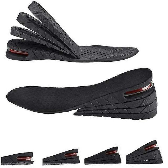 Height Increasing Insole, 4-Layer Lifting Cushioning Insole Adjustable Shoe Insole Breathable Insole Invisible Increase Insole Elevator Insoles High L
