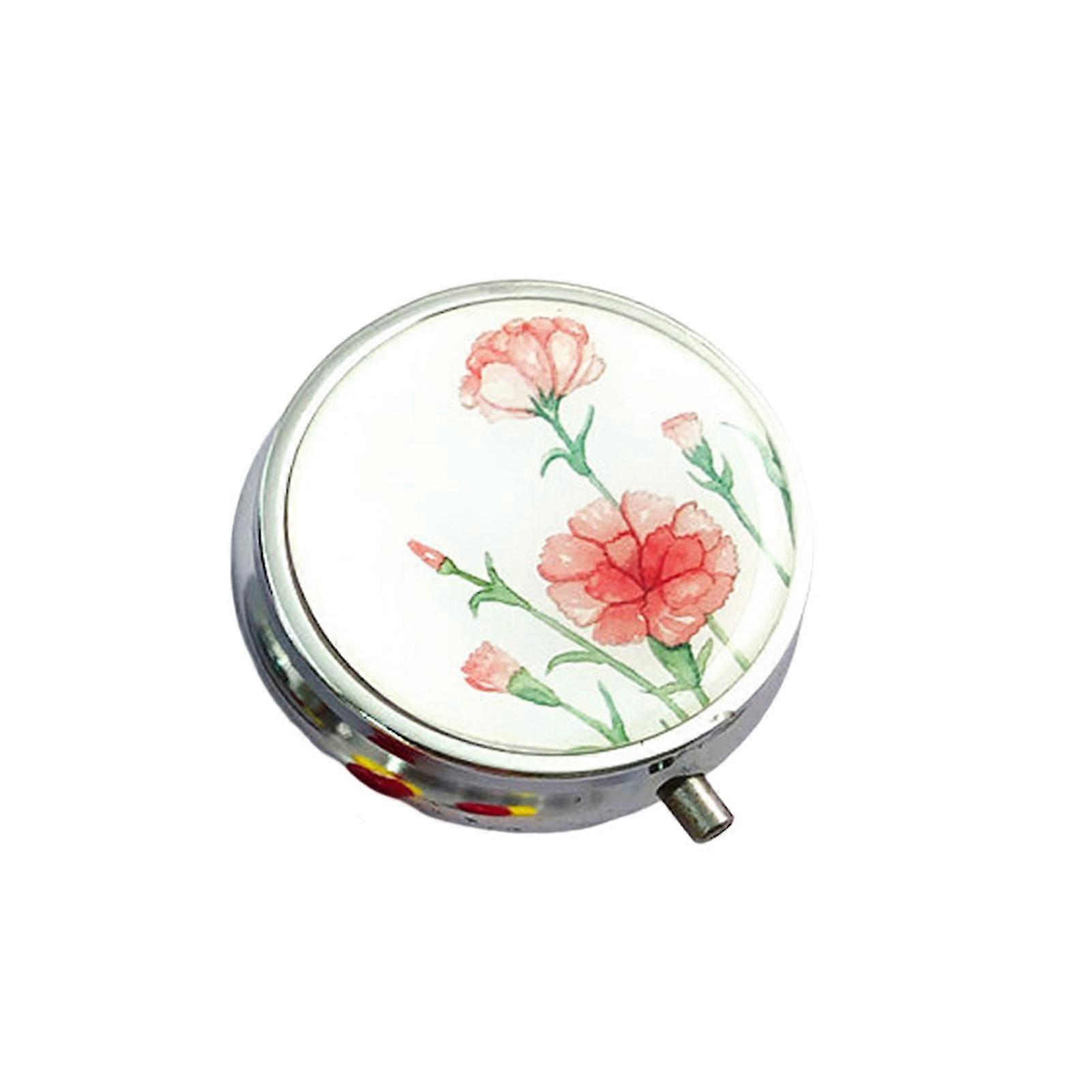 Pill Box With Cover 3 Independent Grids Well Sealed Moisture-proof Dustproof Large Capacity Business Trip Tablet Holder Travel Supply Kaesi-XinHan