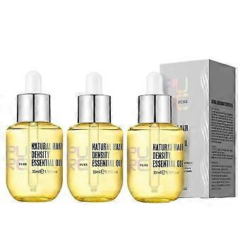 3pcs Purc Natural Hair Growth Essence Thickener Regrowth Serum Treatments Oil X