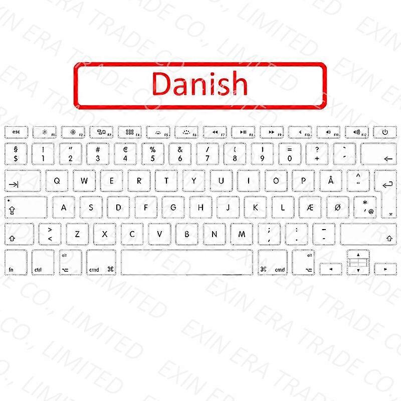 Laptop A2338 Topcase for Macbook Pro 13.3'' M1 Top Case Palmrest with Keyboard US English UK Danish Spanish German