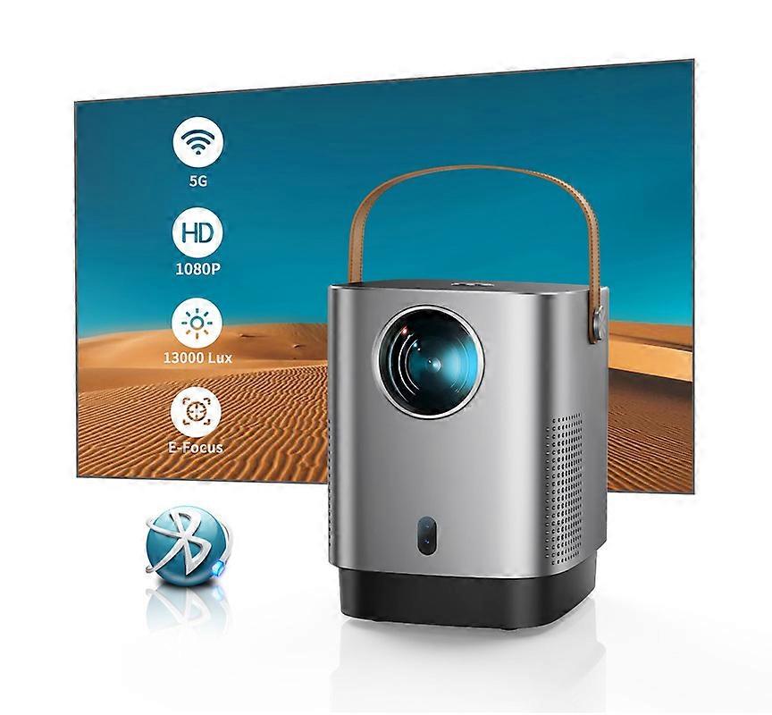 Mini Video Projector 1080P Full HD Supported WiFi 6 Bluetooth
