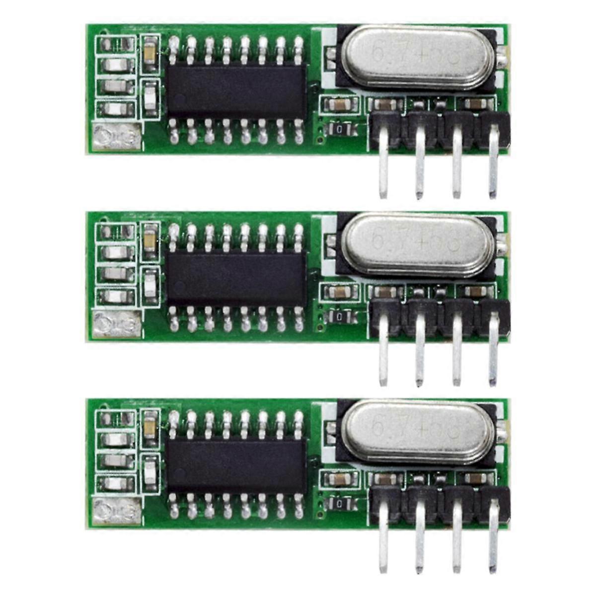 3PCS Mhz Superheterodyn RF Empfänger und Sender Modul für Wireless Module Kit 433Mhz Fernbedienung C