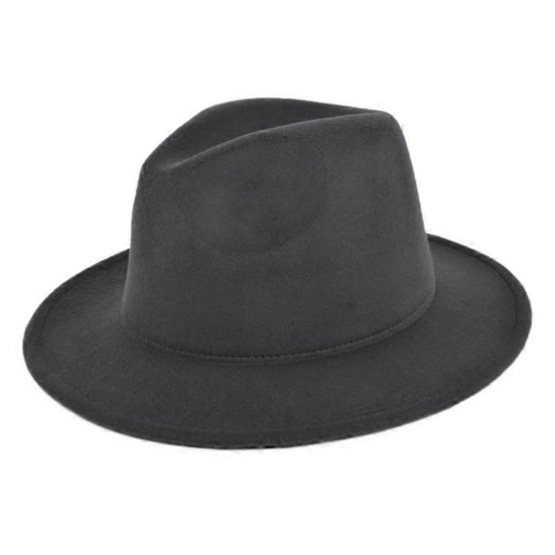 Retro Rancher Hat with Wide Brim Vintage Style Men's Felt Hat Vacation Supply