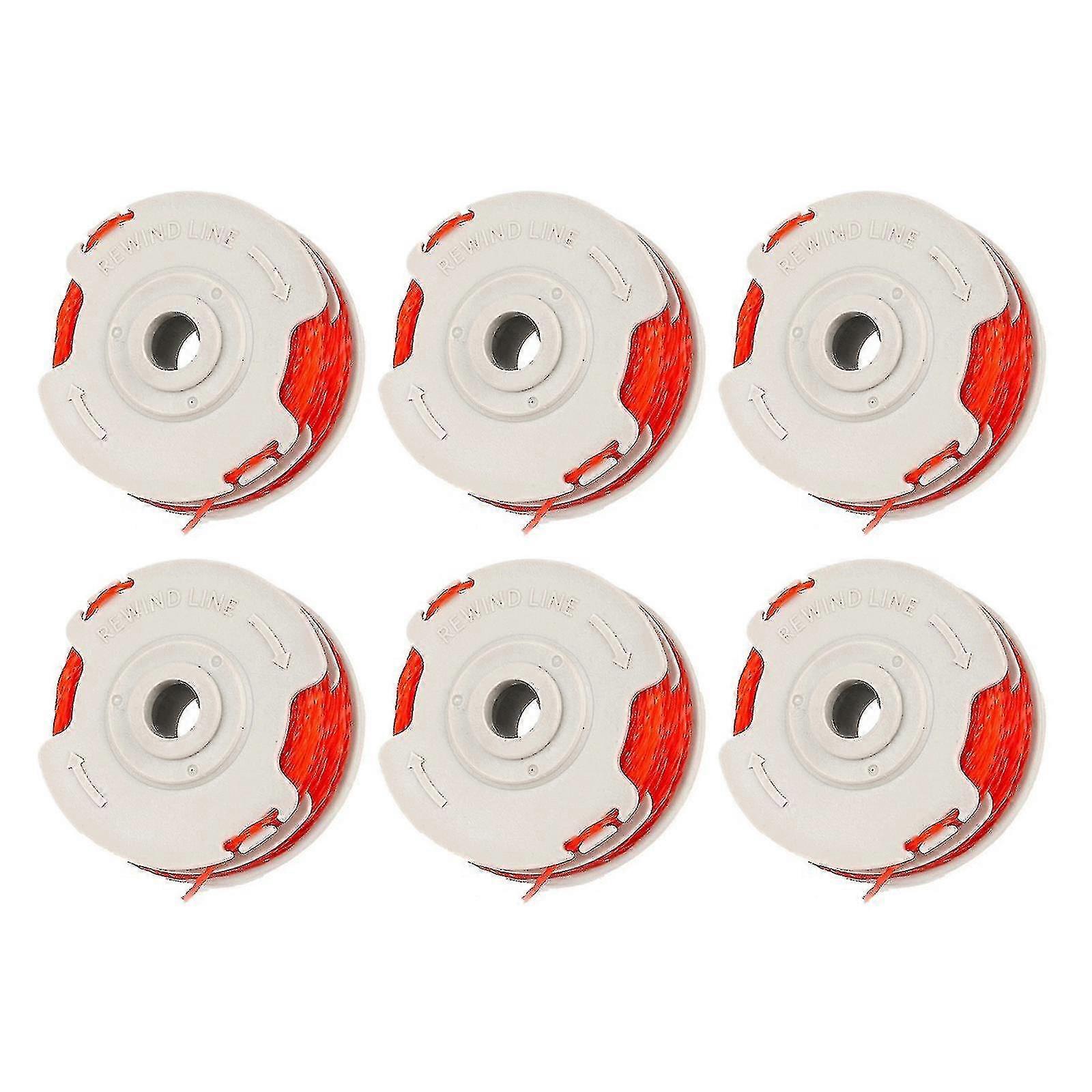 6 Pack Fly021 String Trimmer erstatning spole & linje for flymo