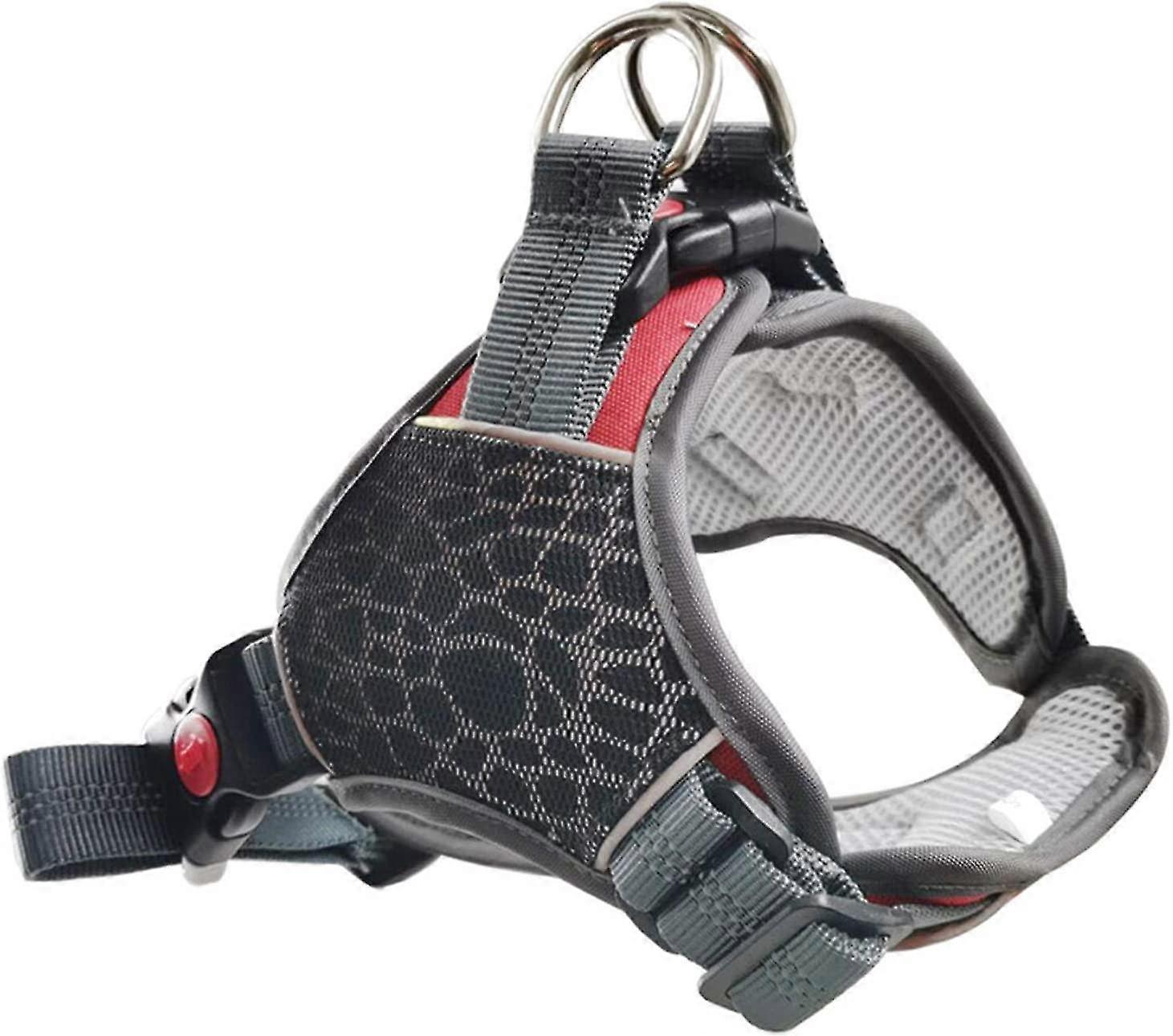 Reflective Non-traction Dog Harness, Nylon Adjustable Chest Strap For Small Medium