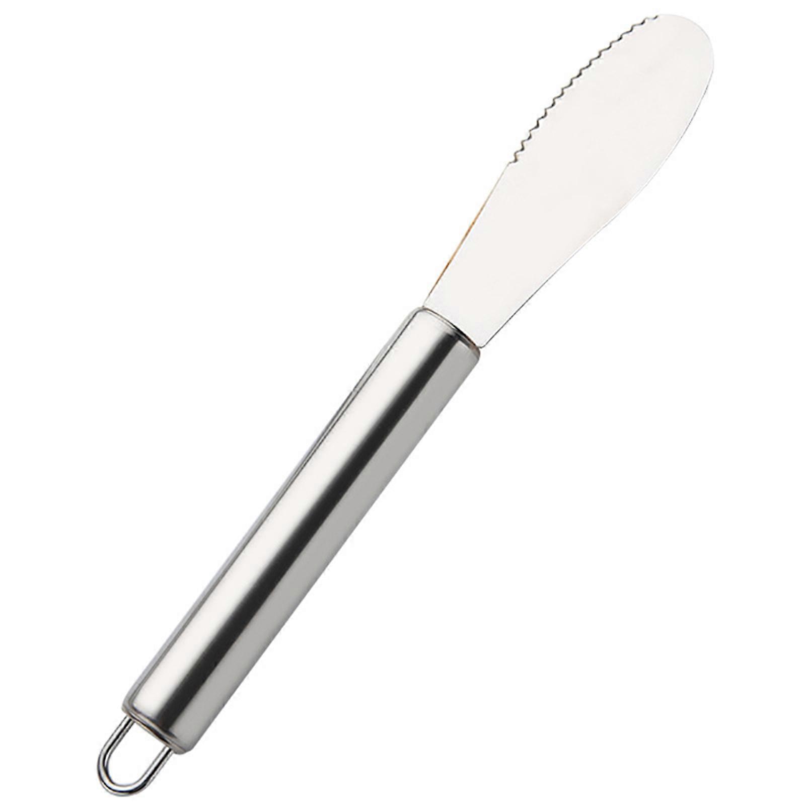 Stainless Steel Condiment Spreader Dinner Knives with Sawtooth Edge for Dining Room Kitchen or Restaurant