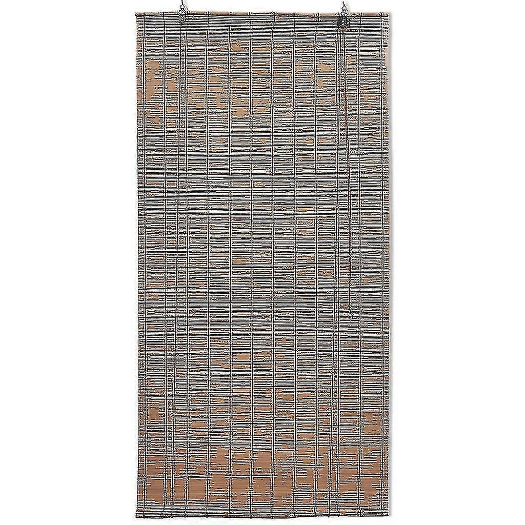 Roller Blind Bamboo 80x  Cm Brown