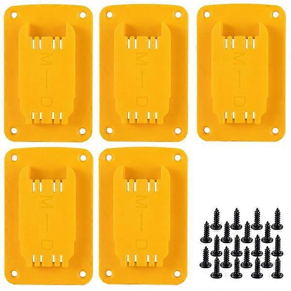 5-Pack Tool Mount Hanger for Dewalt 14.4/18/20V Battery Tools - Milwaukee