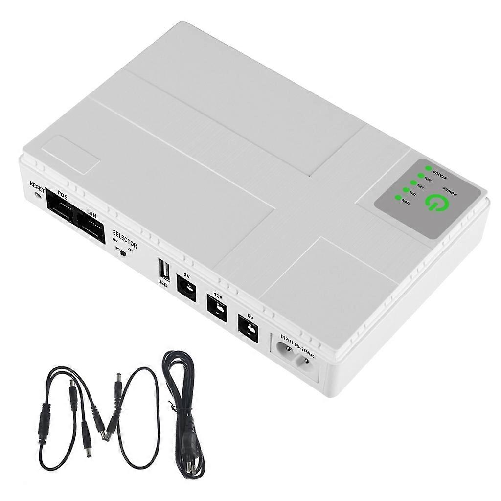 10400mAh USB 5V 9V 12V 2A Uninterruptible Power Supply UPS Battery Backup Unit