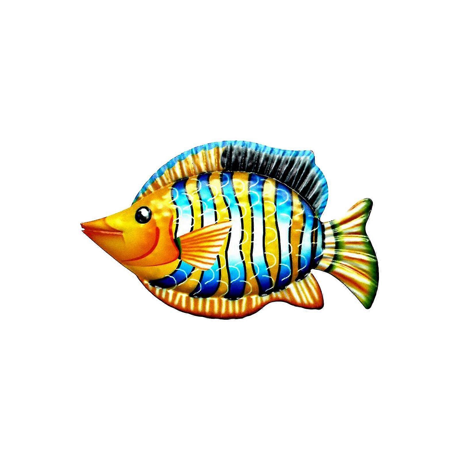 魚メタルアート壁装飾 リビングルームベッドルーム ホームデコレーション