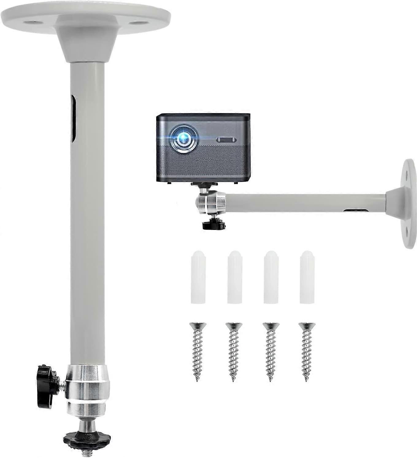 Mini Ceiling Wall Projector Mount Bracket 360Rotation Adjustable Tilt&Swivel Hanging Projector Holder Wall Mount Hanger Rack Stand for Mini Project