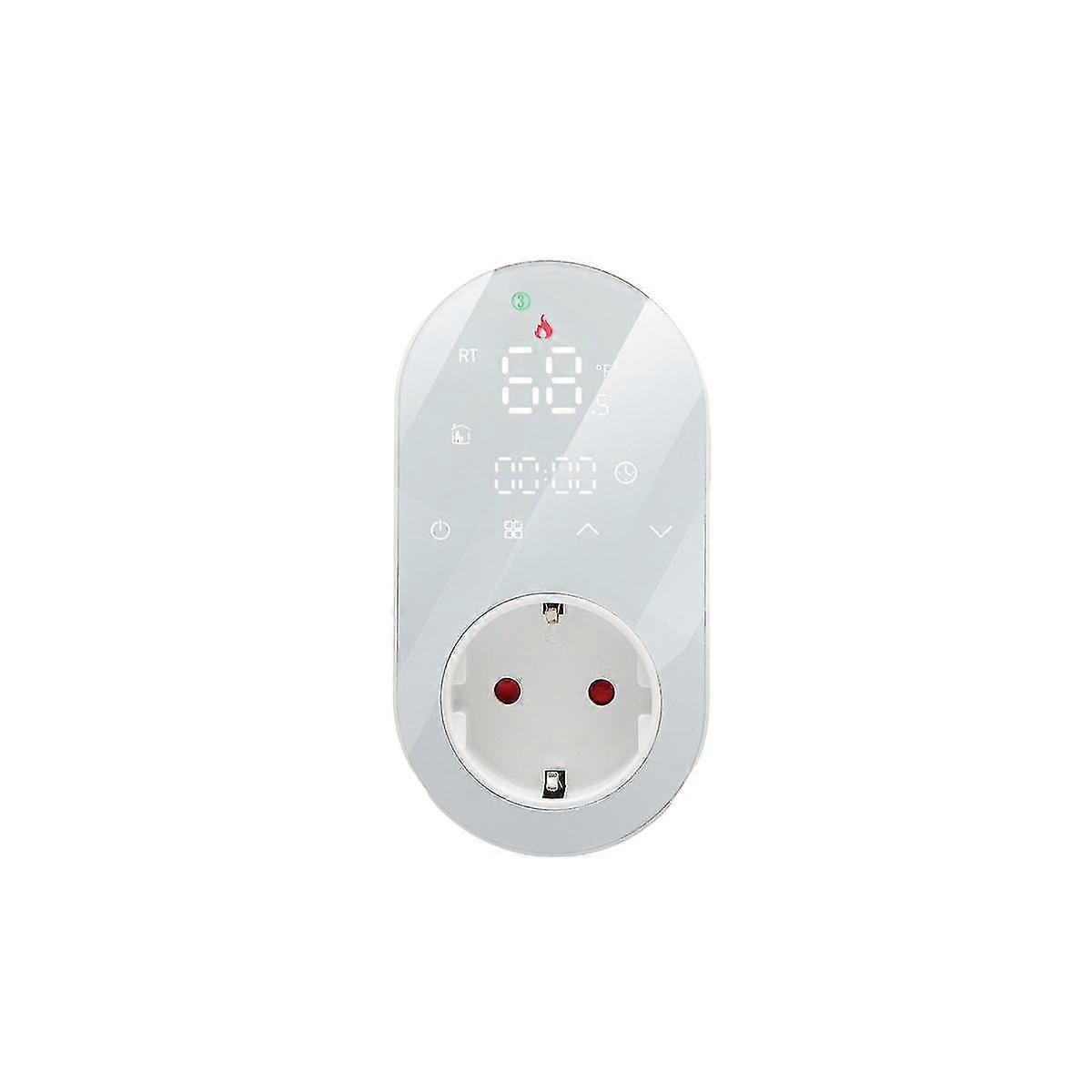 Tuya Wifi 16a Digital Tat Outlet Plug App Socket Led Temperature Le