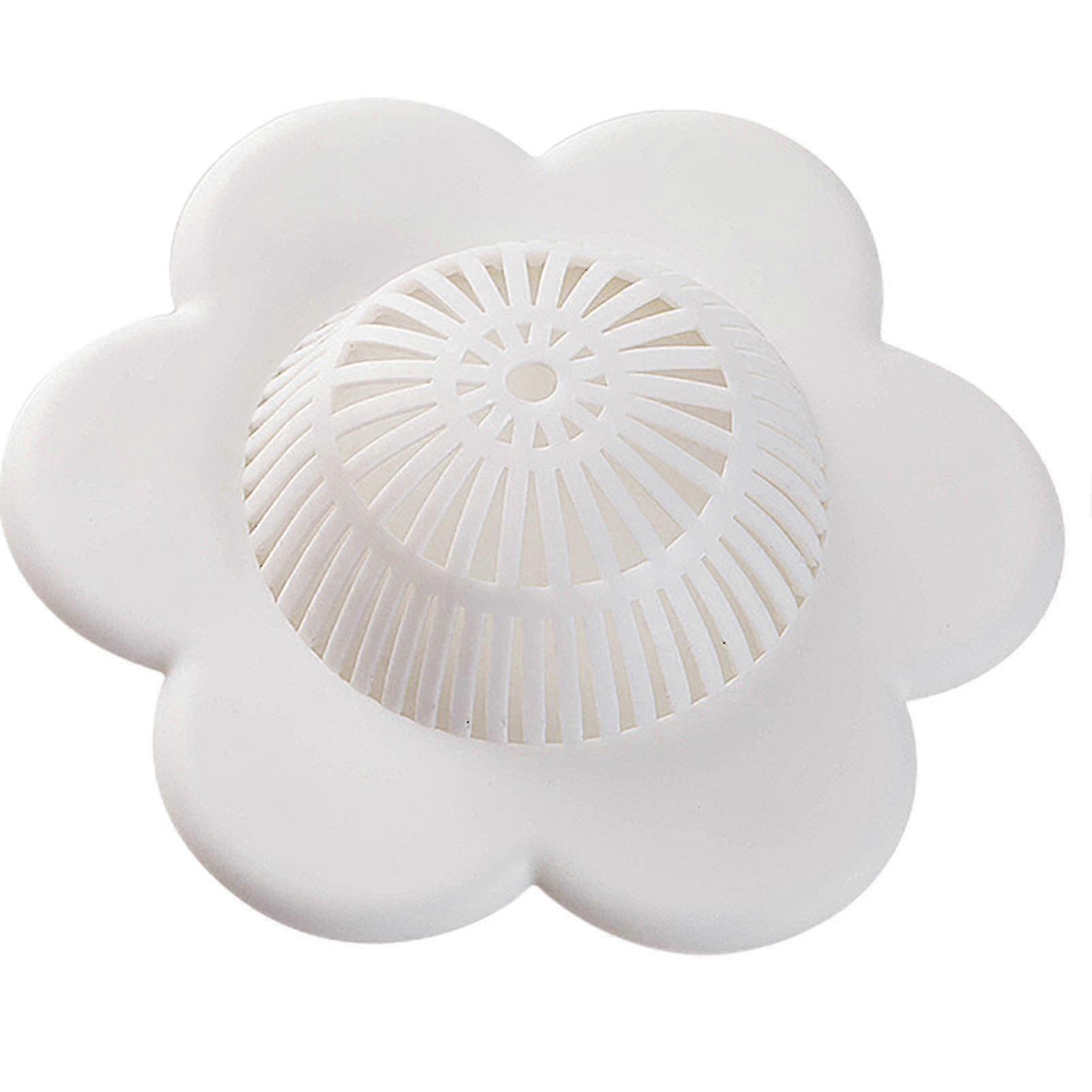 Flower-shaped Floor Drain Cover (white)