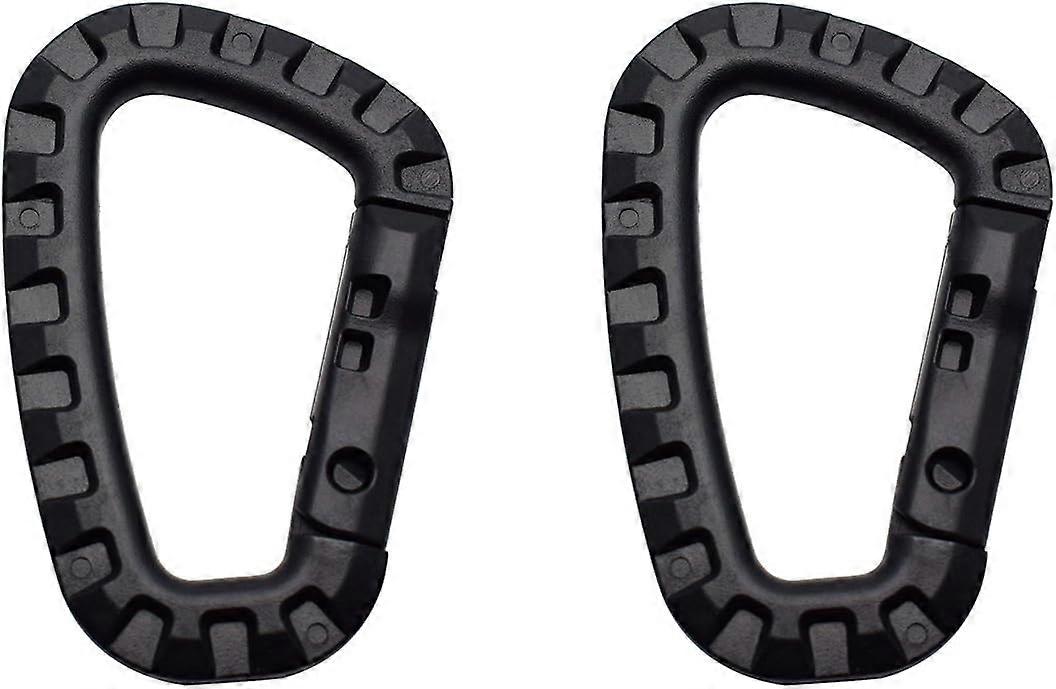 Keejea 2 Pack Tactical Plastic Snap Hooks for Backpack(3.2*0.47 inch )