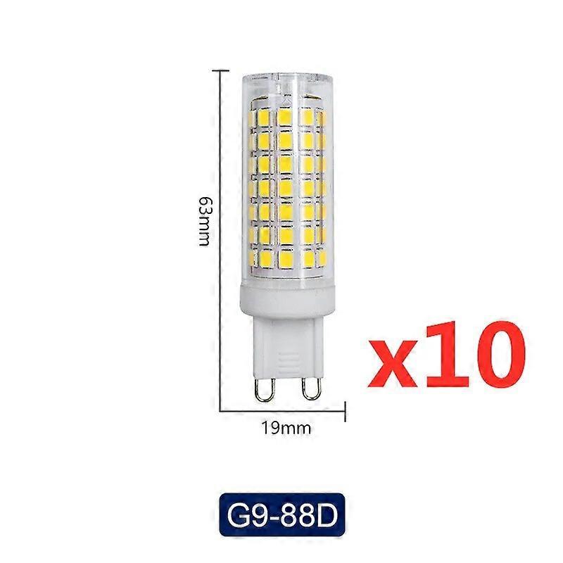 10pcs/lot E14 LED Bulb Lamp 6W AC110V 220V No Flicker Dimmable G9 Corn Bulb Light 360 Beam Angle Replace Halogen Chandelier