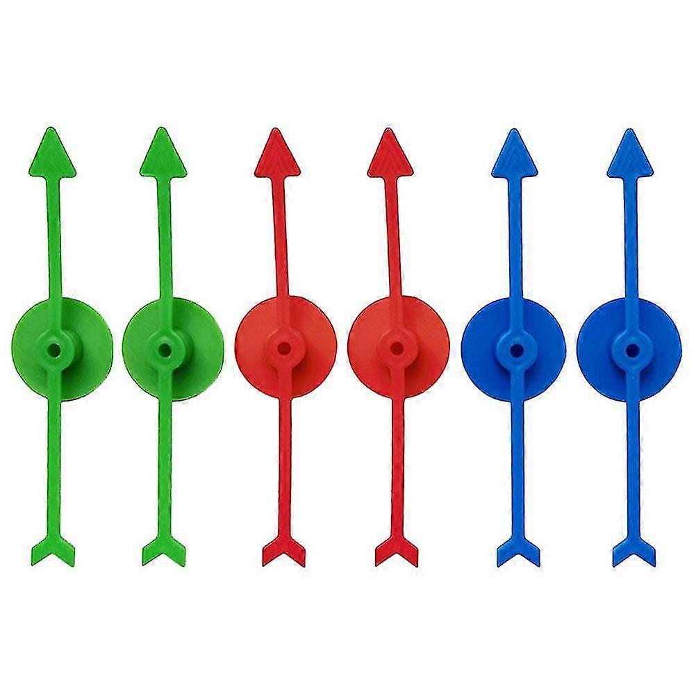 6pcs Diy Game Arrows Replacement Plastic Arrow Spinners Accessory Plastic Board Game Pointers