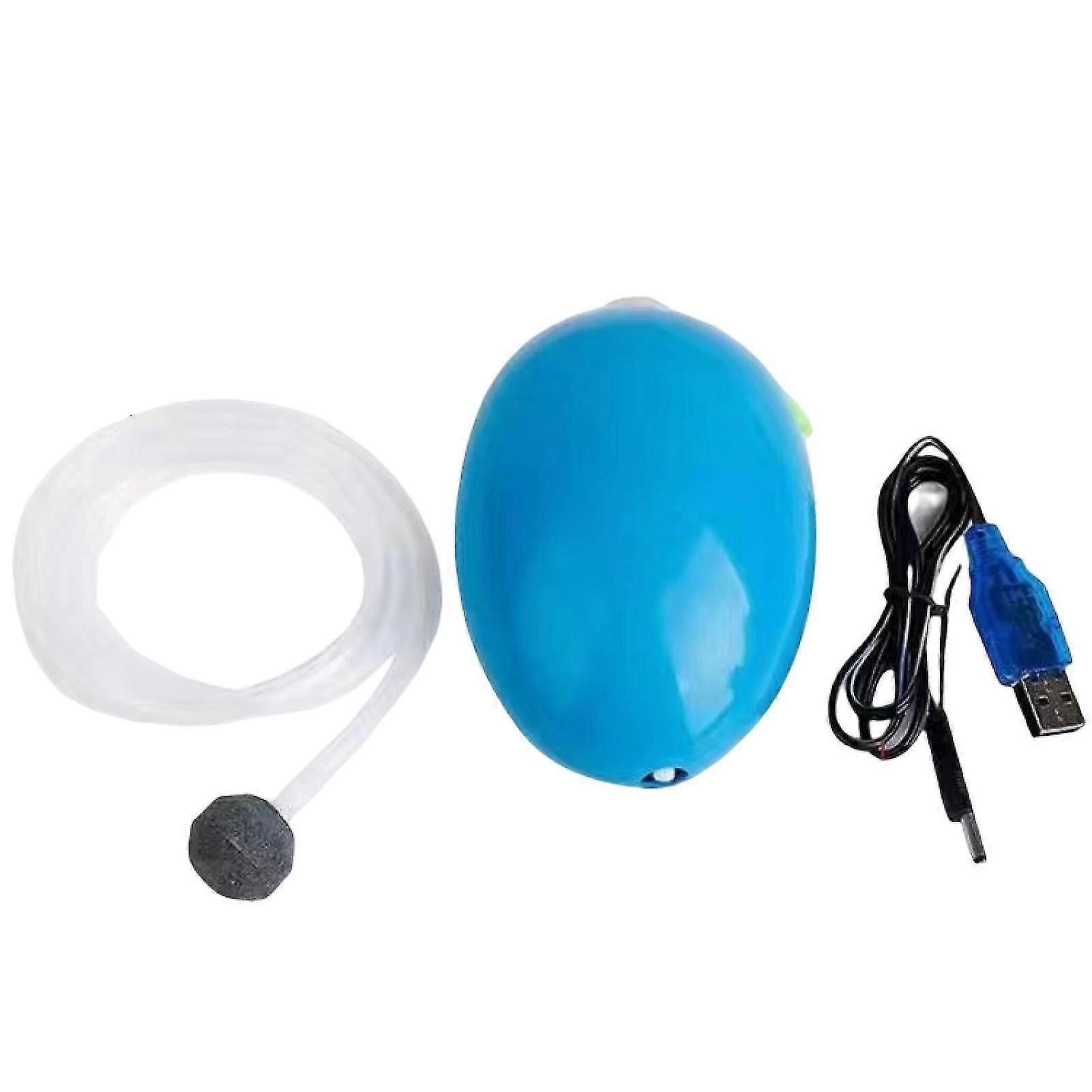 1 Set Oxygen Pump Rechargeable Button Switch Energy Saving High Efficiency Compact Oxygen Air Pump Fish Tank Supply