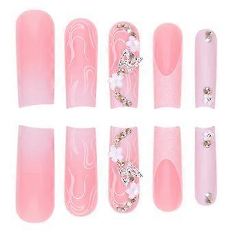 Long wear nail gradient water pipe nail small flower...