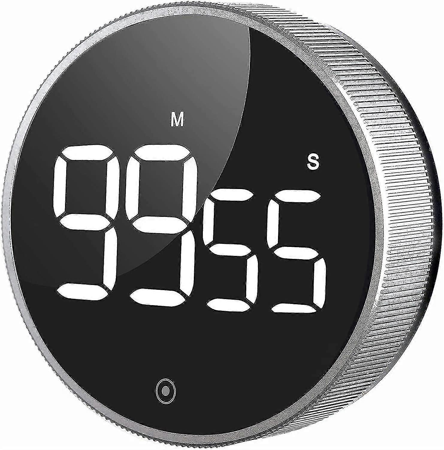 Kjøkkentimer, magnetisk nedtelling led digital timer, stille timer