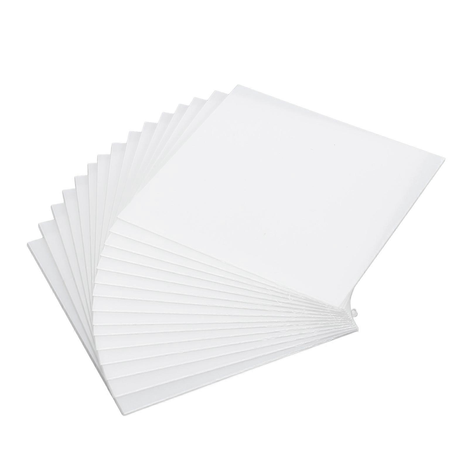 1mm 20PCS Vacuum Forming Splint Sheets Prevent Bubbles Professional Thermoforming Material Hard Sheets for Modeling Projects Square