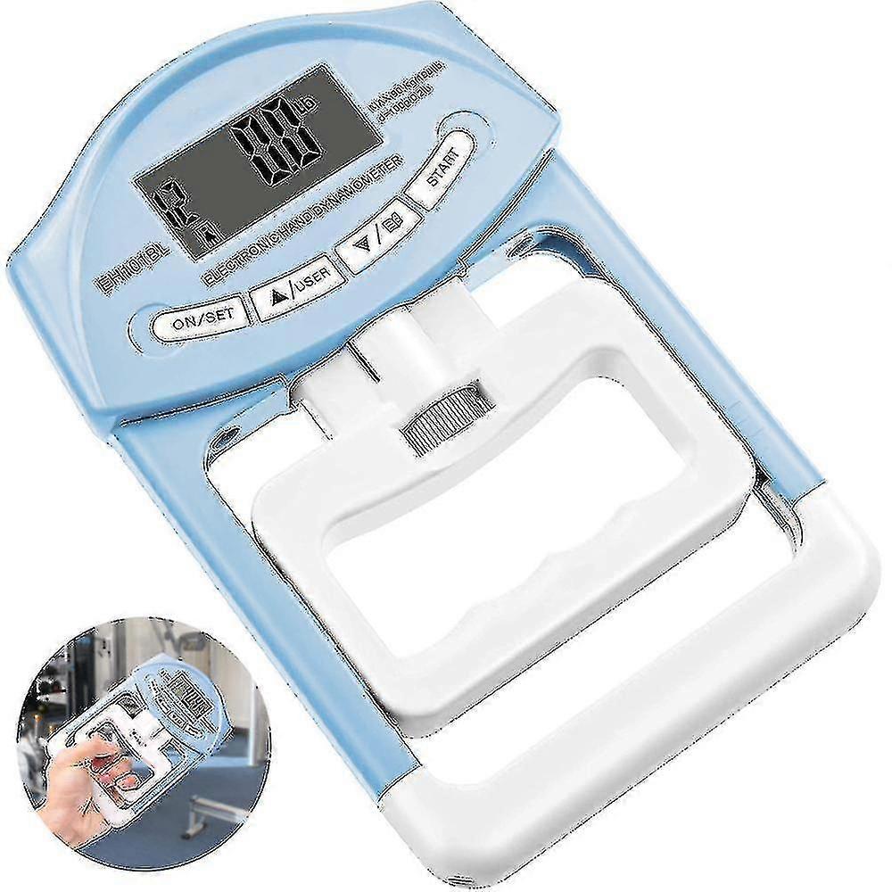Digital Hand Dynamometer Grip Strength Measurement Meter,blue