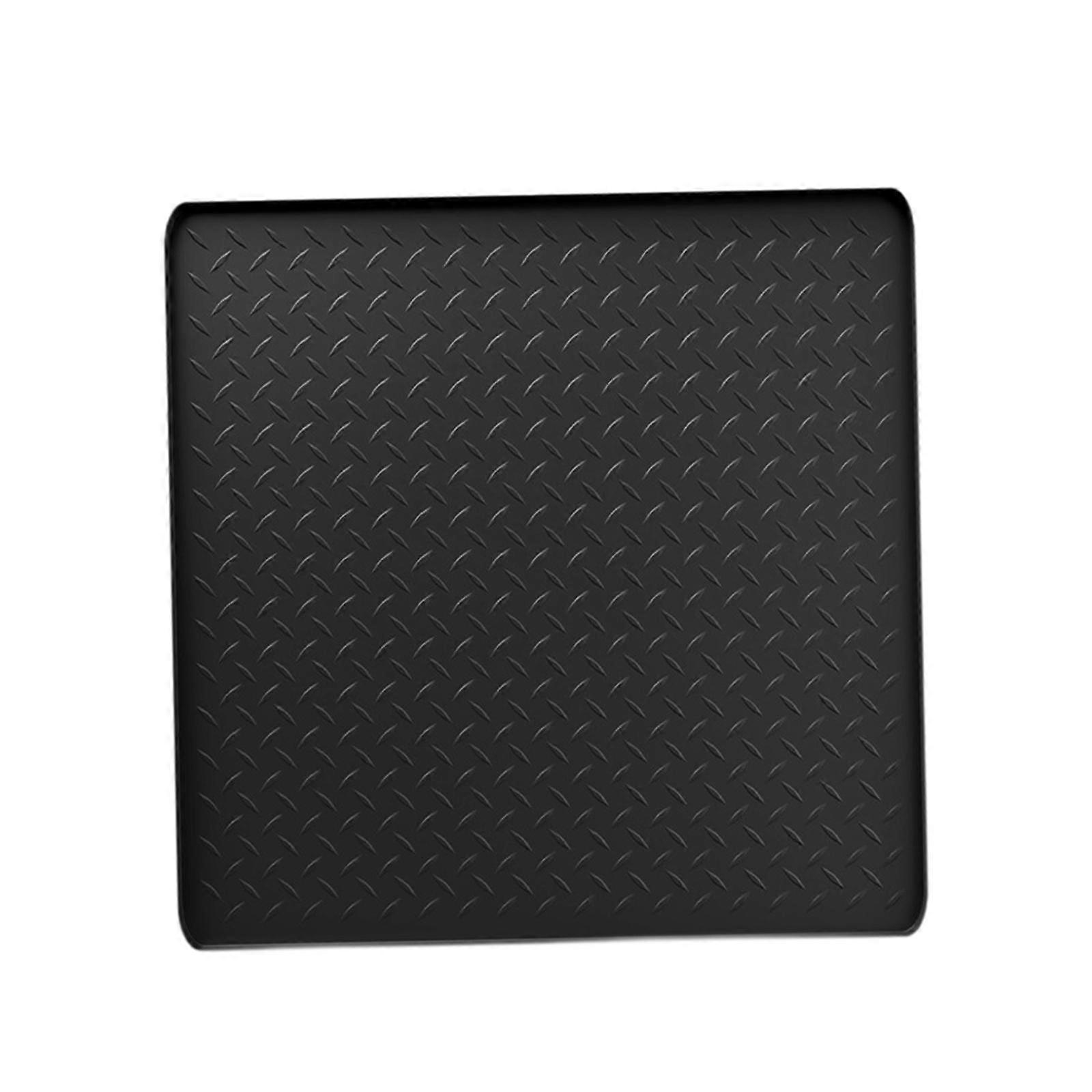 Washing Machine Cover Protector Pad 65x65cm for Laundry Kitchen Refrigerator Black