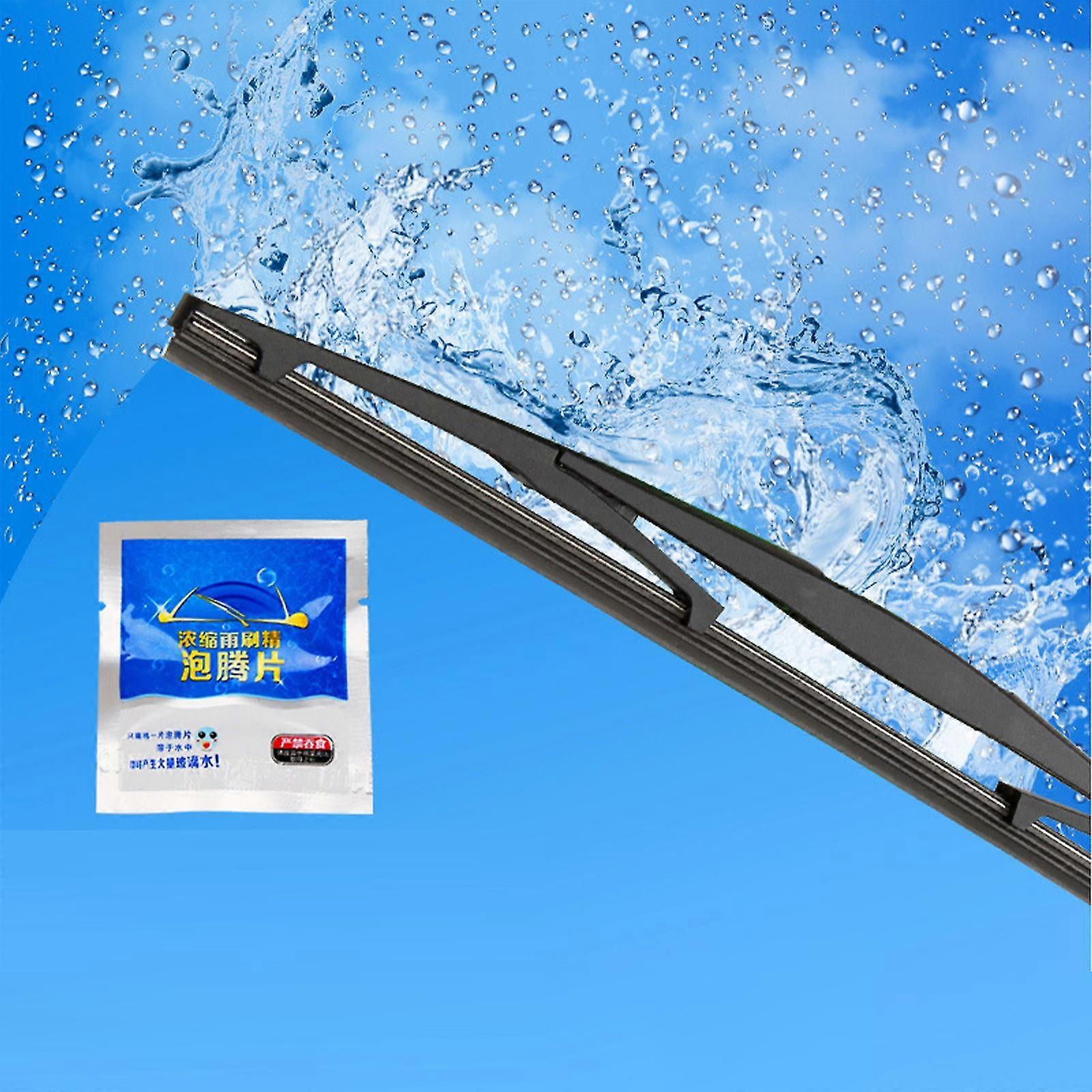 100pcs Car Effervescent Tablet Car Windshield Glass Cleaner Tablets Concentrated Solid Wiper Glass Cleaning Tablets Solid Cleaner Tablets