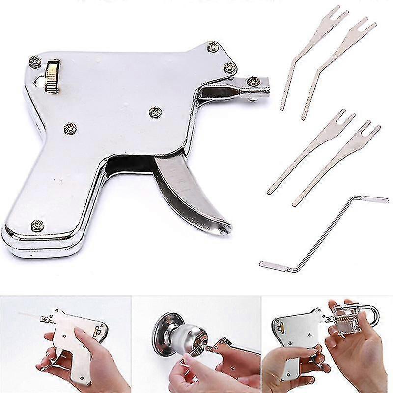 6pcs / set Acier inoxydable Strong Easy Repair Lock Door Locker Open Key Bump Tool