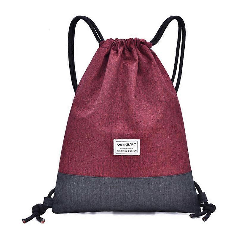 Drawstring Pocket Waterproof Oxford Cloth Backpack Student Drawstring Backpack Women's Backpack