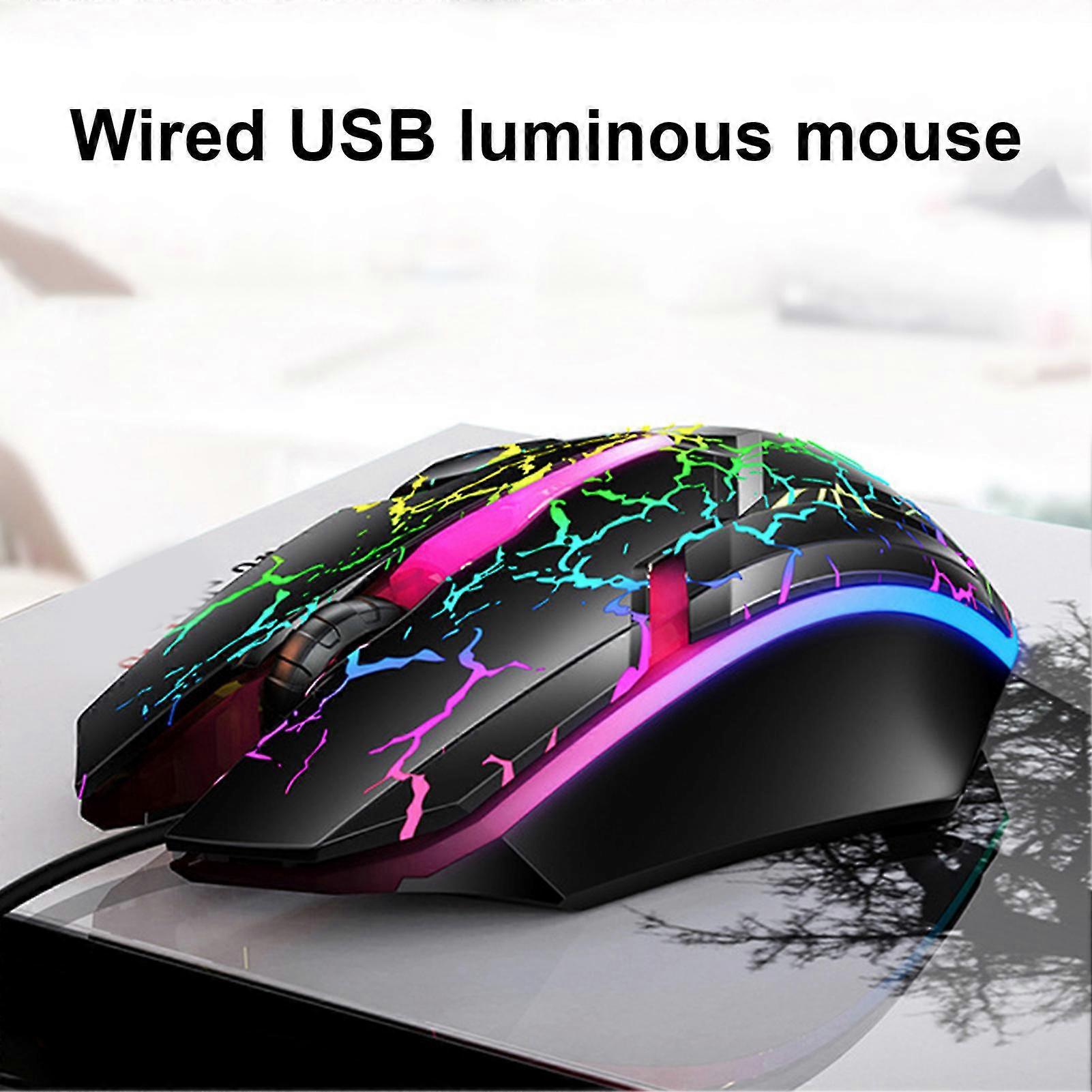 G6 Backlight Gaming Mouse - 1200 DPI, Colorful Light, Wired for Laptop/Computer