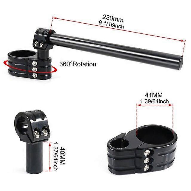 Aluminum Adjustable Handlebar 41MM Clip-On Handle Bar Raiser Universal Fit For Honda CBR600 F1 F2 F3 CBR 650F VFR800 VFR 750 F