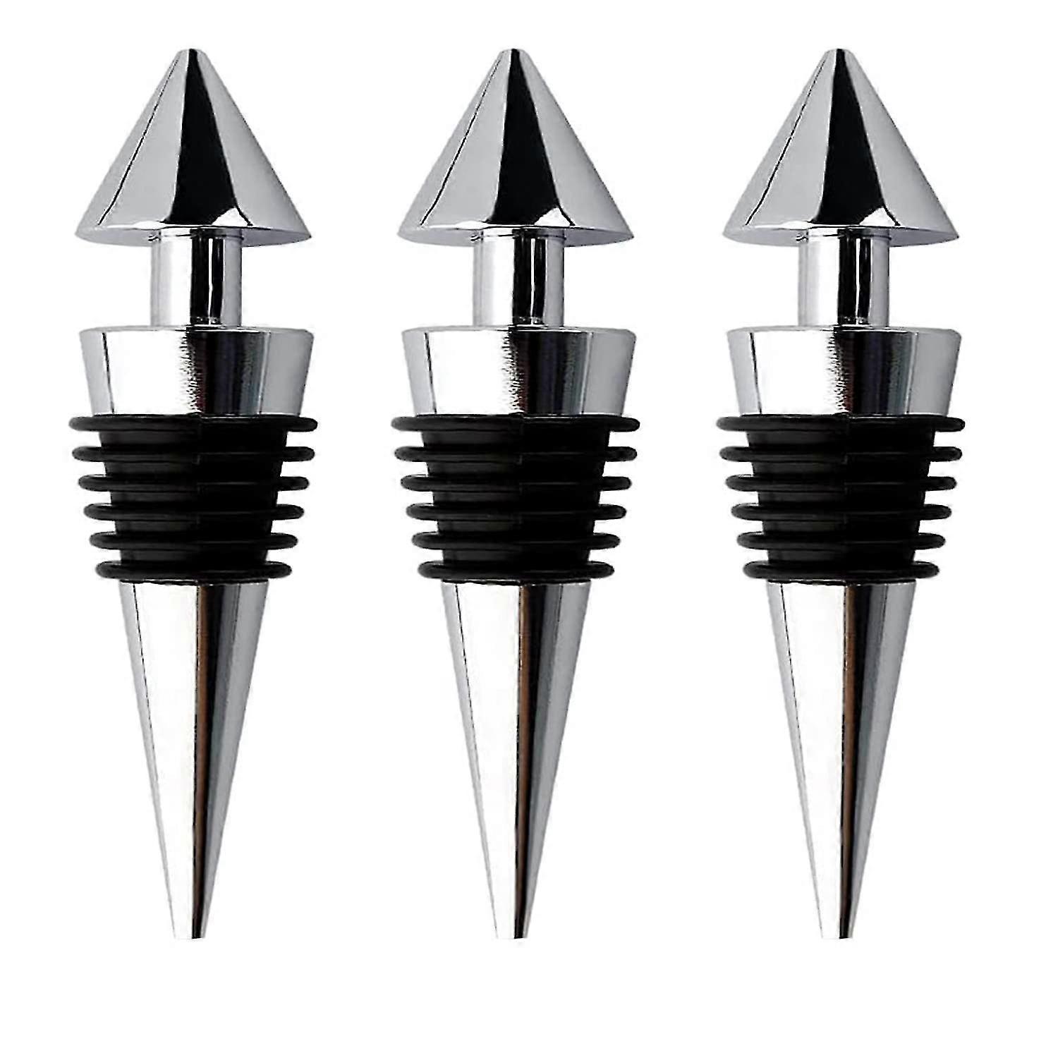 3 Pcs Bottle Stopper For Wine Champagne Beer Collection