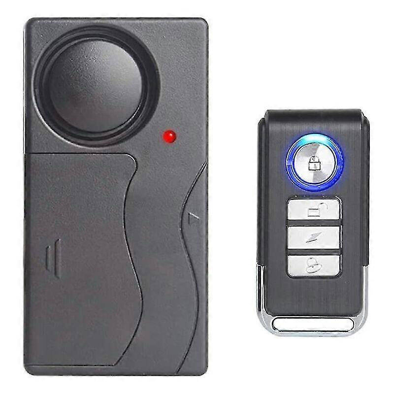 Mengshen Anti-theft Wireless Vibration Alarm For Bicycle/motorcycle/car/vehicles/door/window 110db Sound (remote Control Included)