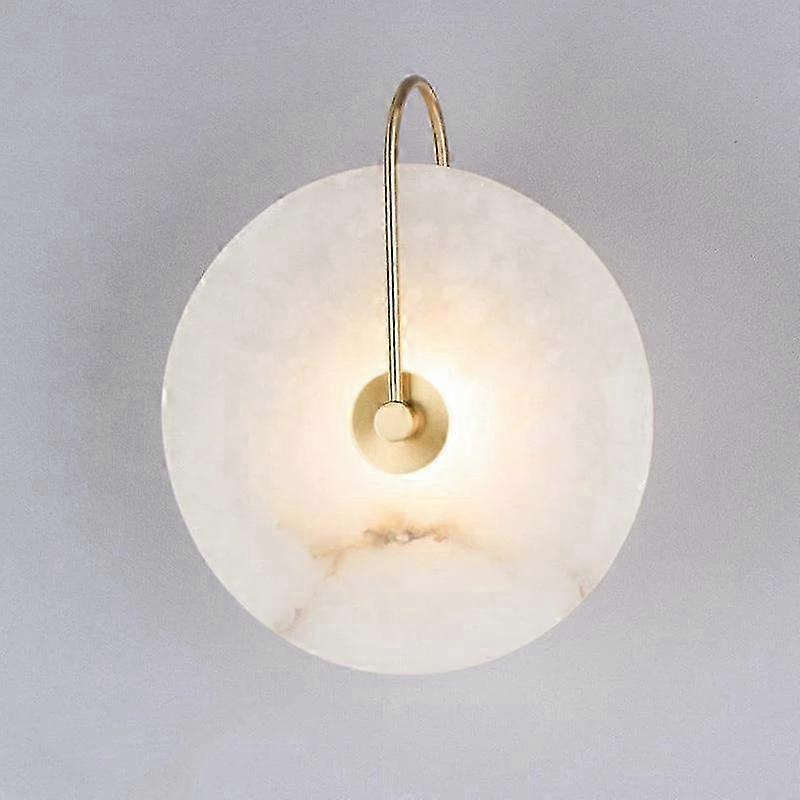 Simple LED Wall Light Natural Spanish Marble Decoration