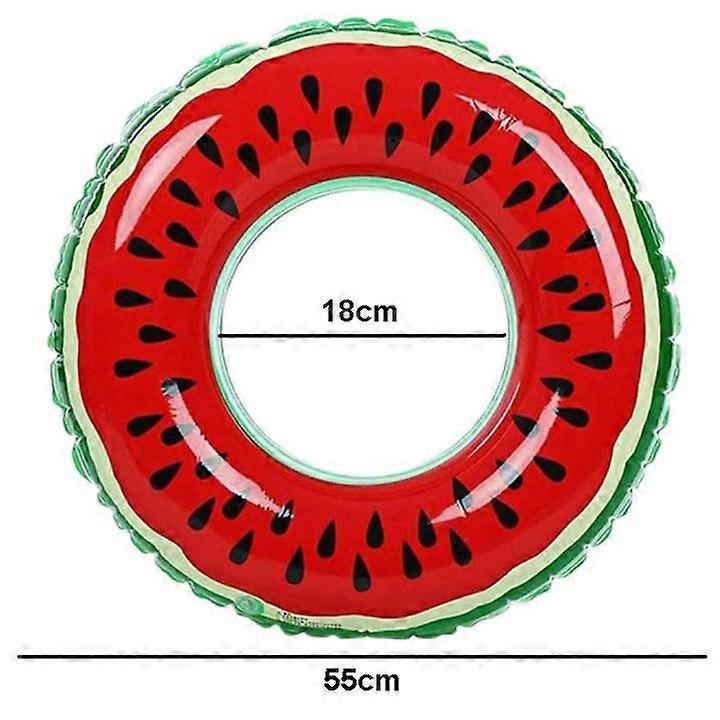 Watermelon Pattern Swimming Ring For Adult Kids Inflatable Mattress Swimming Pool Floating Ring Summer Pool Beach Party Toys