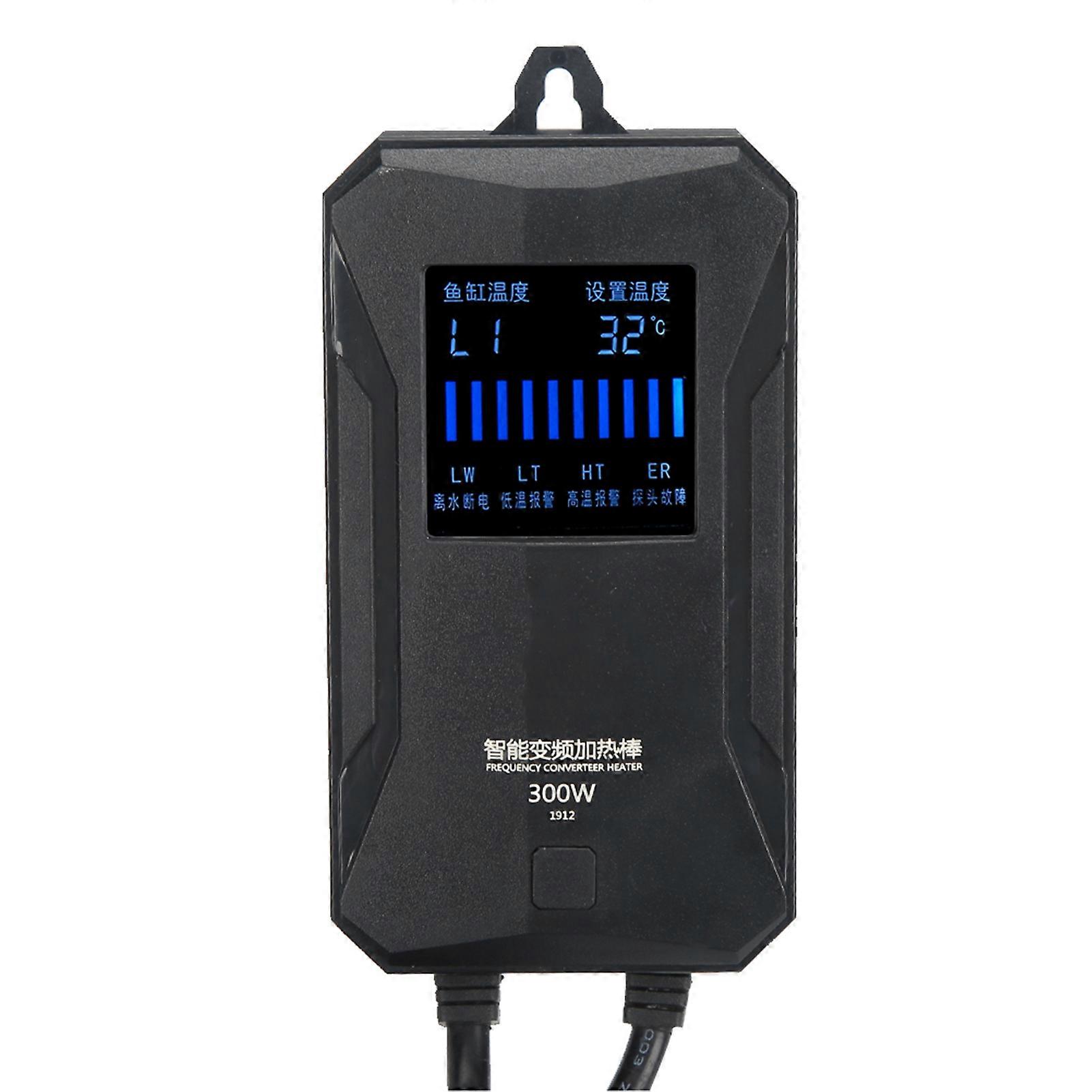 Intelligent Fish Tank Heater with LCD Display 300W External Control for Aquariums 220-240V