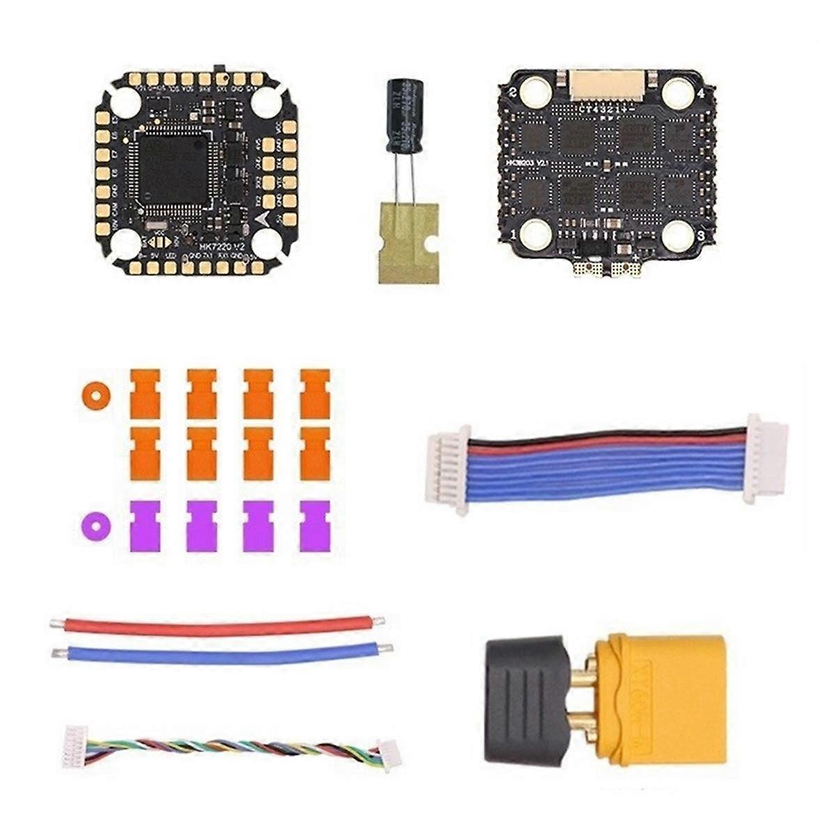 F722 V2 Flight Controller 40A 4-In-1 32-Bit ESC 2-6S 20x20MM Mini Flying Tower for RC FPV Freestyle