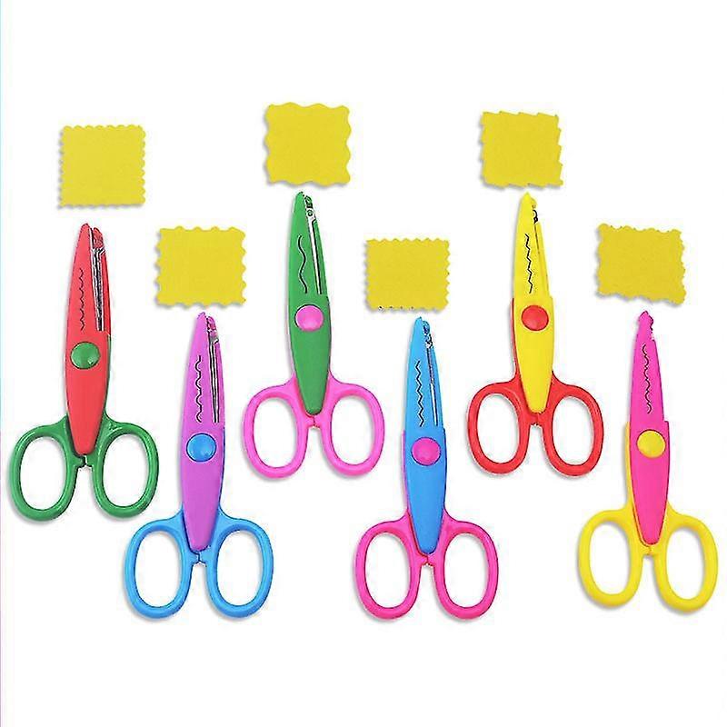 Kids Safety Scissors Art Craft Scissors Set For Kids And Students Paper Construction Supplies(6pcs, Random Color Combination)
