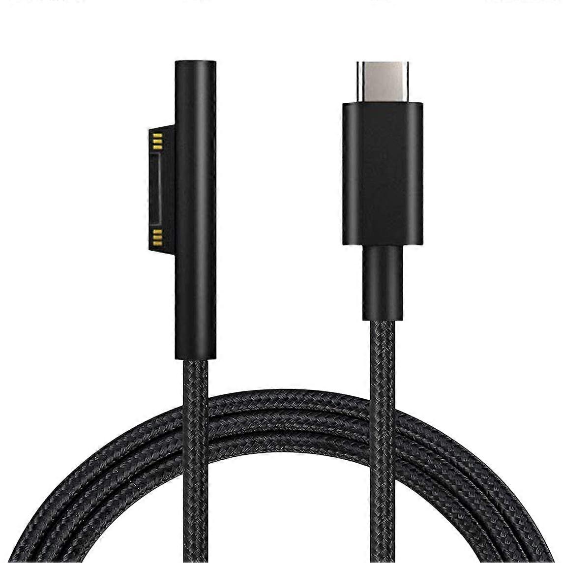 Nylon Braided USB-C Charging Cable for Surface Pro 6/5/4/3 Surface Laptop 1.5 M 45W 15V PD Power Su