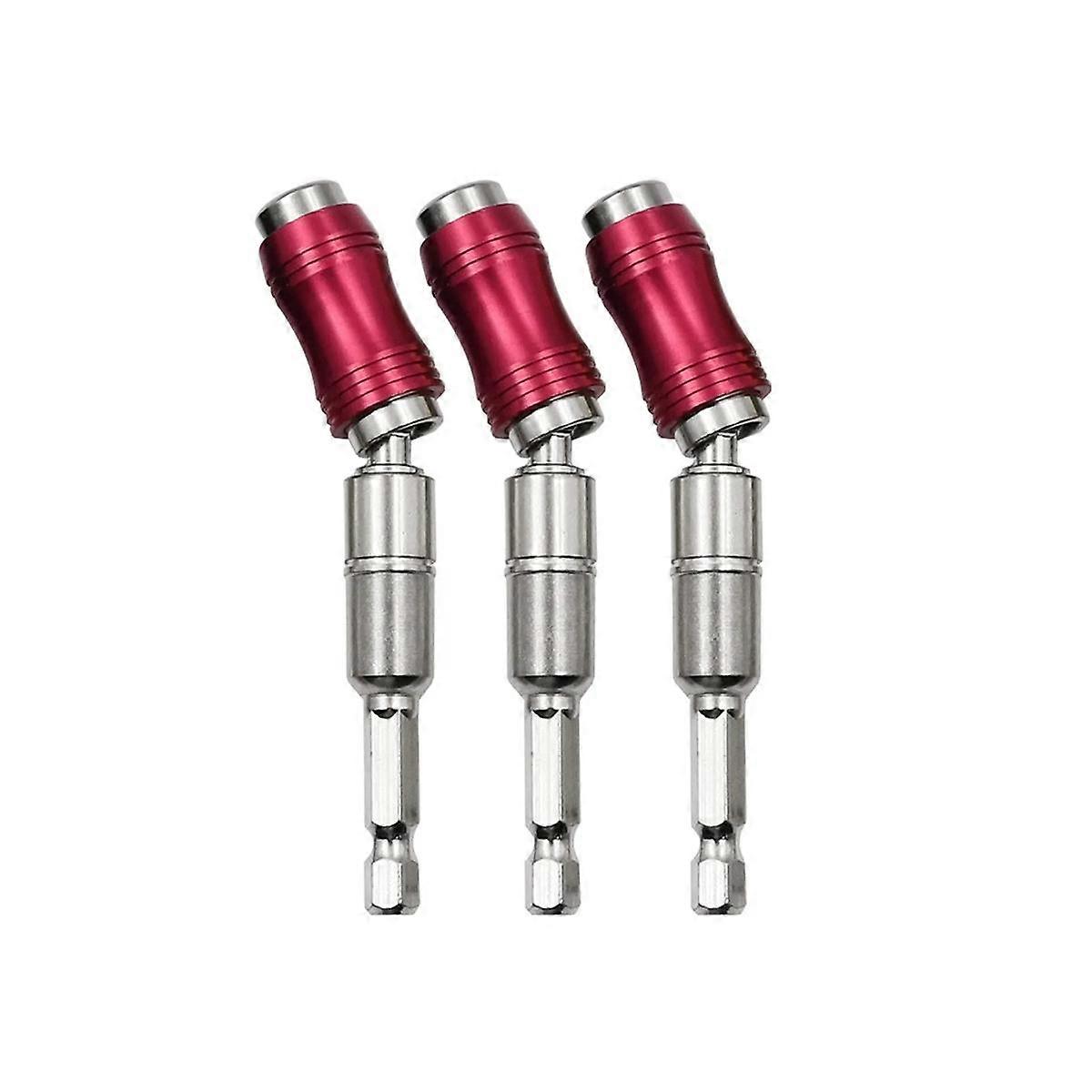 3Pcs Magnetic Pivot Drill Bit Holder, Magnetic Swiveling Bit Tip Holder, Quick Release Flexible Scr