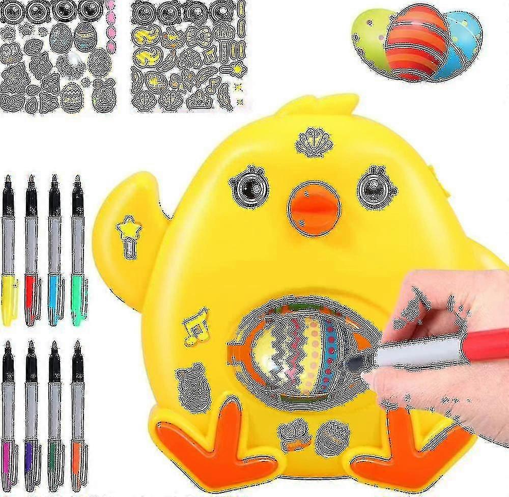Easter Egg Machine, Easter Egg Decorator Kit, Diy Easter Egg Decorating Machine With Spinner, Egg Pa-FCY