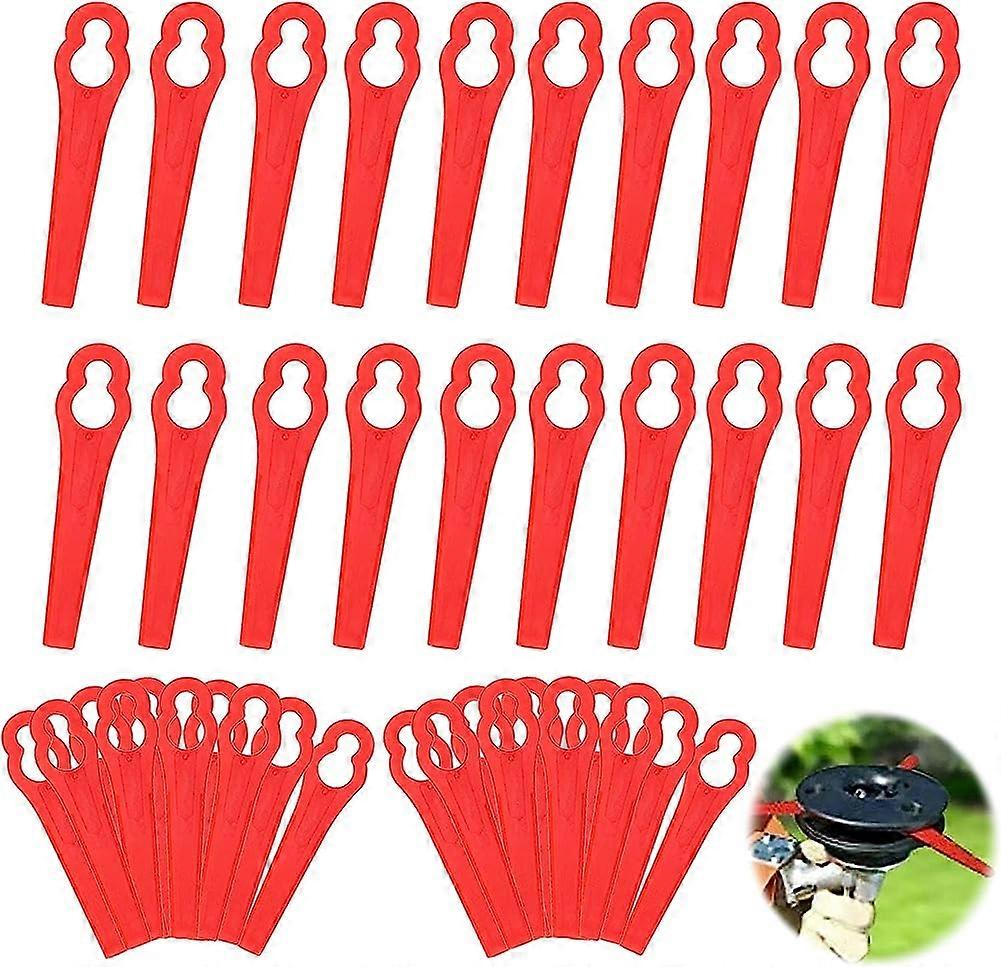 60 Pack Replacement Plastic Edger Blades (Red)