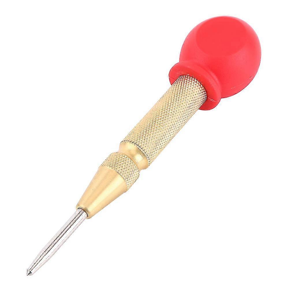 Automatic Center Hole Punch Tool with HHS Tip and Brass Body in Gold Color