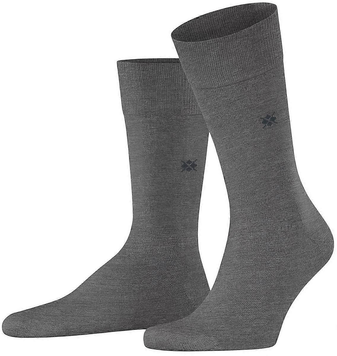 Burlington Dublin Socks - Steel Mel Grey